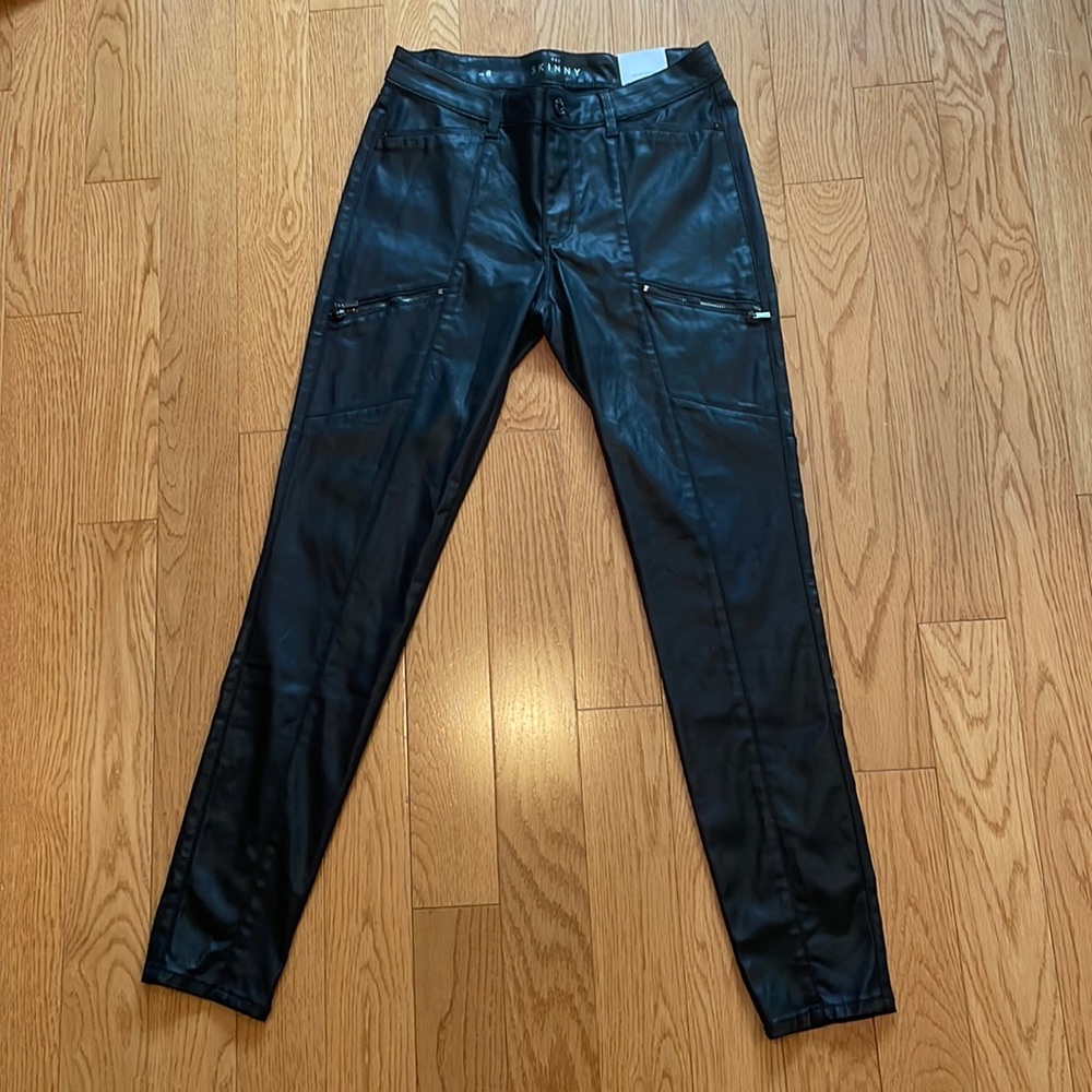 NWT - Black Coated Skinny Jeans